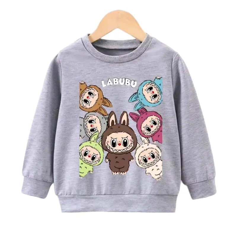 Sweater Hoodie Anak Labubu Terbaru 4-12 Tahun - jaket anak labubu - Kids, Fashion 6