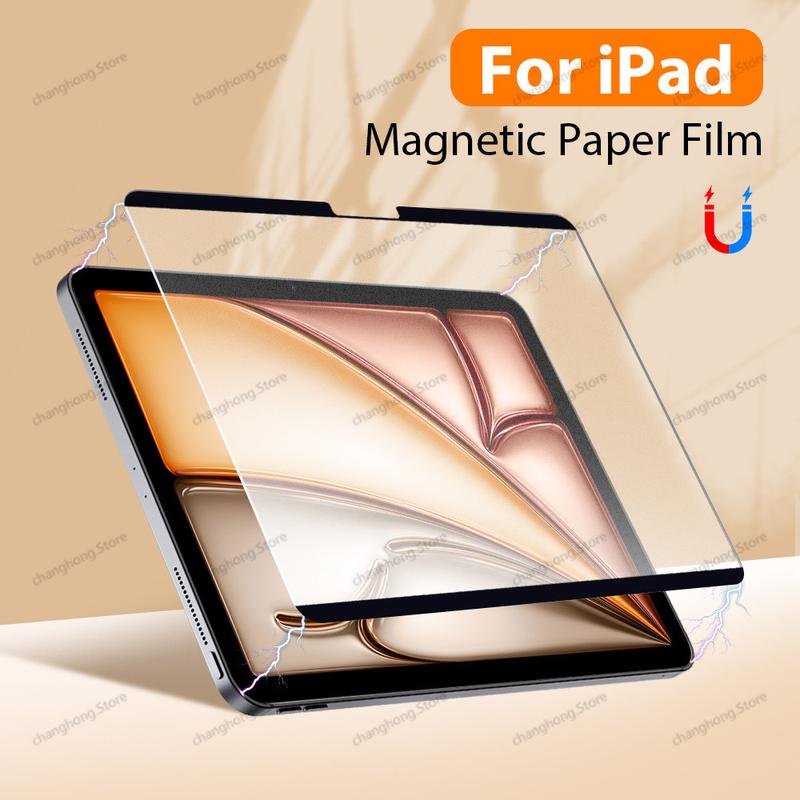 Miếng dán màn hình giấy từ tính cho iPad A16 Air (tuổi thứ 11), M4 (2026), M2/M3/M5, các phiên bản 5/4/11/13/12.9/10/9/10/9 thế hệ, và dòng Mini/7/6