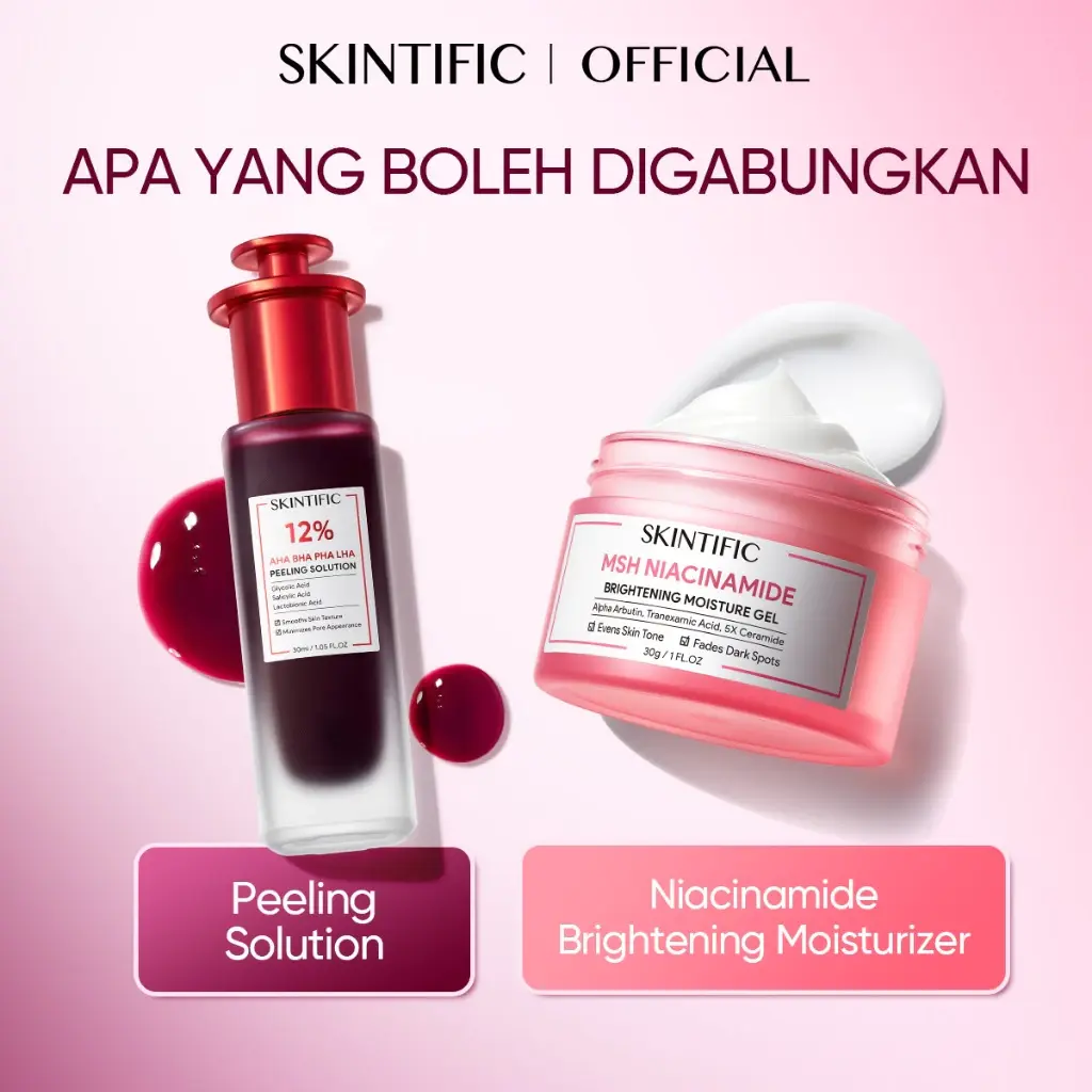 Skintific 2in1 MSH NIACINAMIDE+Peeling Solution 30ML [HOT]