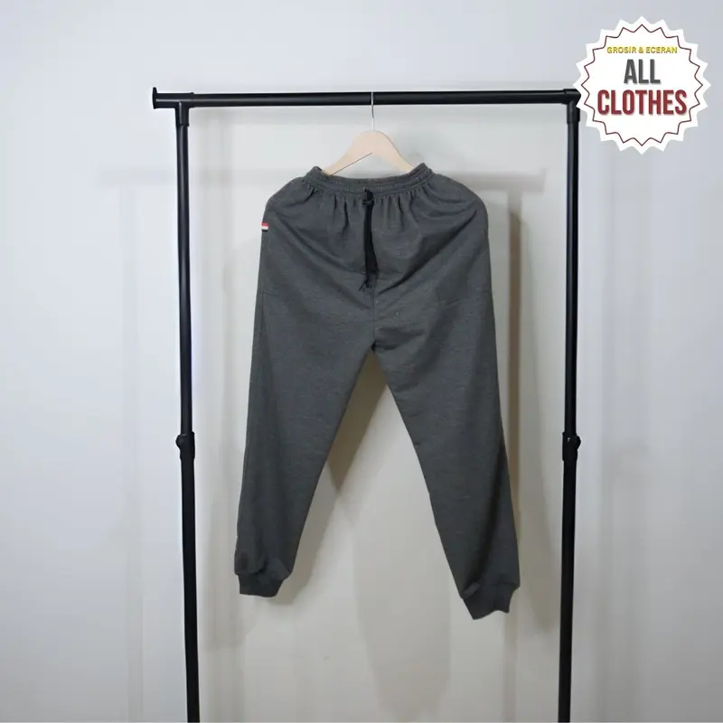Celana Jogger Training Pria Wanita Unisex Olahraga Sport babytery Motif Polos Bahan Premium 3