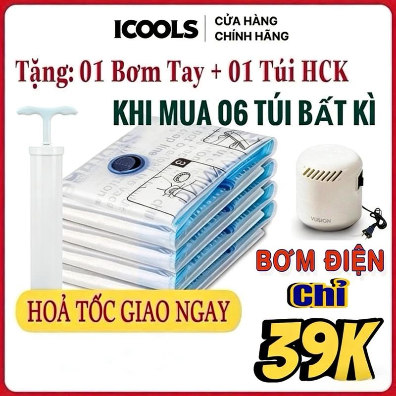 Túi hút chân không đựng quần áo PIHOME. Túi đựng đồ quần áo hút gọn công nghệ…