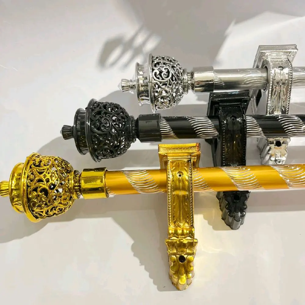 Batang Gorden Bracket Eropa Tutup Batik Tipe Batang Uril dan Garis dengan Desain Elegan