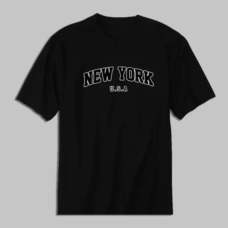 KAOS PRIA MOTIF NEY YORK KAOS DISTRO SABLON DIGITAL,SIZE M,L,XL,XXL Nyaman Tshirt Keren bajudistro Katun Lembut Oblong Atasan Dewasa Simple Unik Panjang Pendek 1