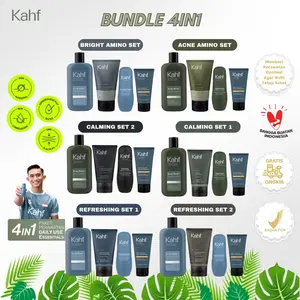 [PAKET 4IN1] KAHF Personal Care (Face Wash 100ml + Body Wash 200ml + Deodorant 45ml + Sunscreen 30ml)