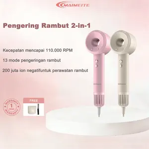 MAIMEITE Hair Dryer High Speed Strong Wind 800 Watt Low Watt Ionik Pengering Rambut Cepat Kering Hot & Cold Wind Travel Friendly Pengering Rambut Profesional