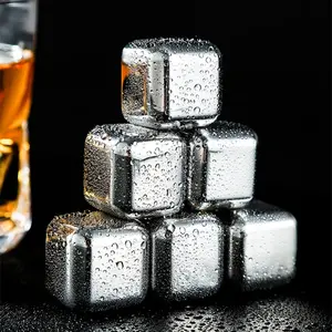 1 BOX 8 PCS Es Batu Stainless Reuseable Ice Cube 8pcs /Box - Es Batu Stainless Premium