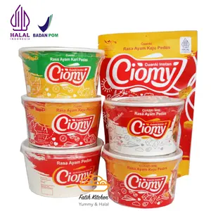 CIOMY Cuanki Cheese Keju, Ayam Pedas, Kari Instan Kemasan Cup Reguler, Lite & Pouch Mie Food