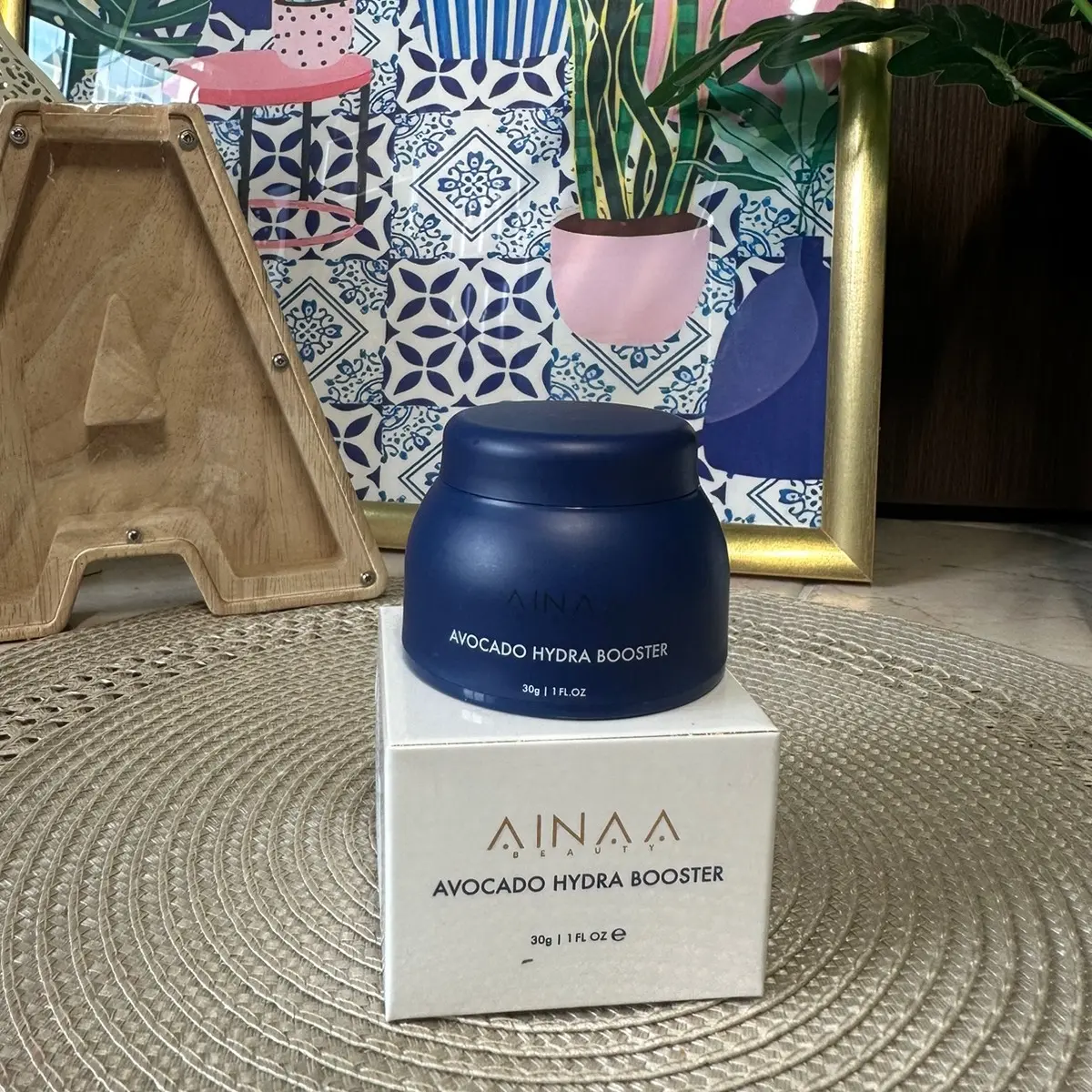 AINAA Avocado Hadra Booster, 30g Hydrate Moisturizer Lightweight | oil-free water gel moisturiser Skincare Rejuvenating Smooth Comfort