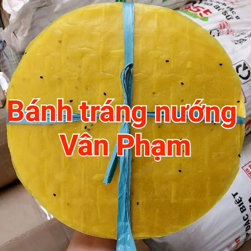 1,1kg( 50 cái )bánh tráng nướng màu vàng chuẩn vị Đà Lạt 6