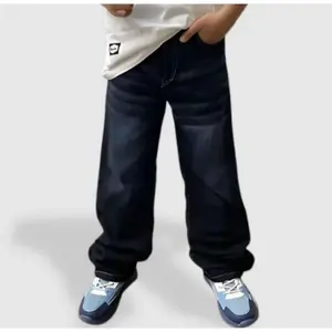 celana Anak anak jeans whisker Unisex panjang celana skena celana gombrong anak anak