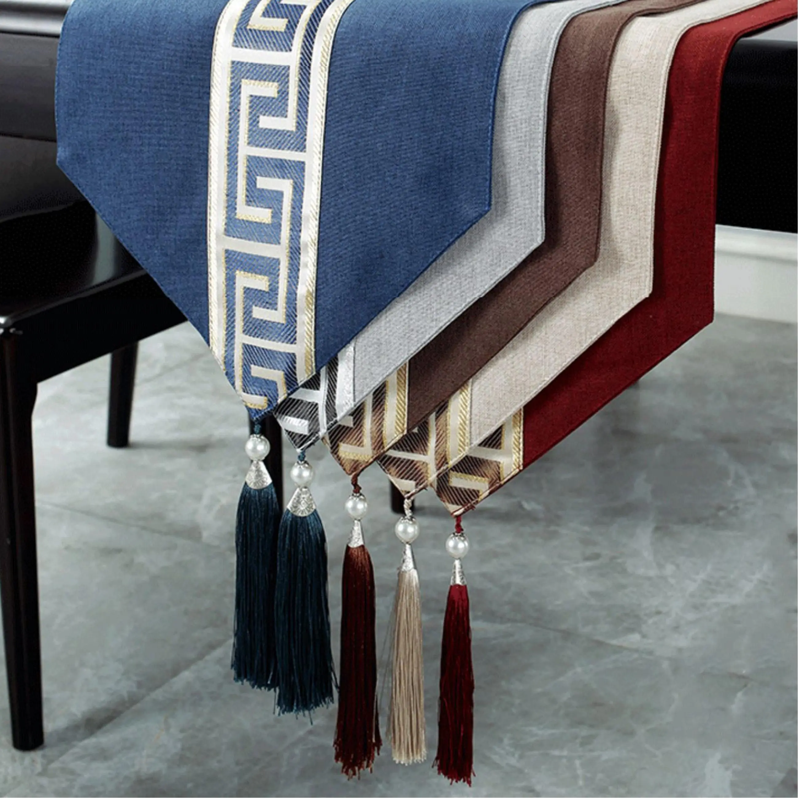 Taplak Meja 3,5 Meter Mewah / Table Runner Sangjit EB Dining