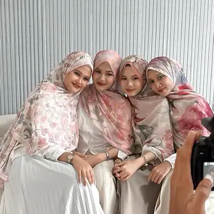 Pashmina Printed Ceruty - Pashmina Motif Printed - Pashmina Ceruty termurah Jilbab