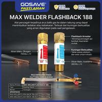 Gambar GOSAVE Max Welder Flash Back Oxy Acetylene Anti Backfire untuk Regulator Las dan Torch Cutting - 188 TORCH ACY dari Gosave Official Kota Tangerang 3 Tokopedia