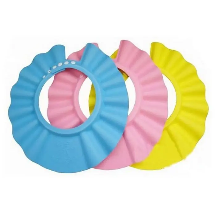 [P33] Topi Mandi Keramas Anak Bayi / Baby Shower Cap Kancing 1