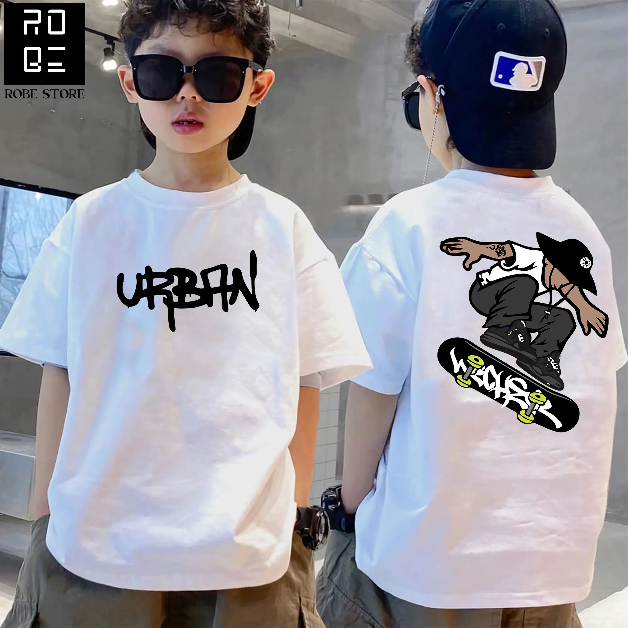 Kaos Distro Anak-anak Cowo Umur 3-12 Tahun Motif Gambar Digital Printing Bahan Cotton Combed Premium R02