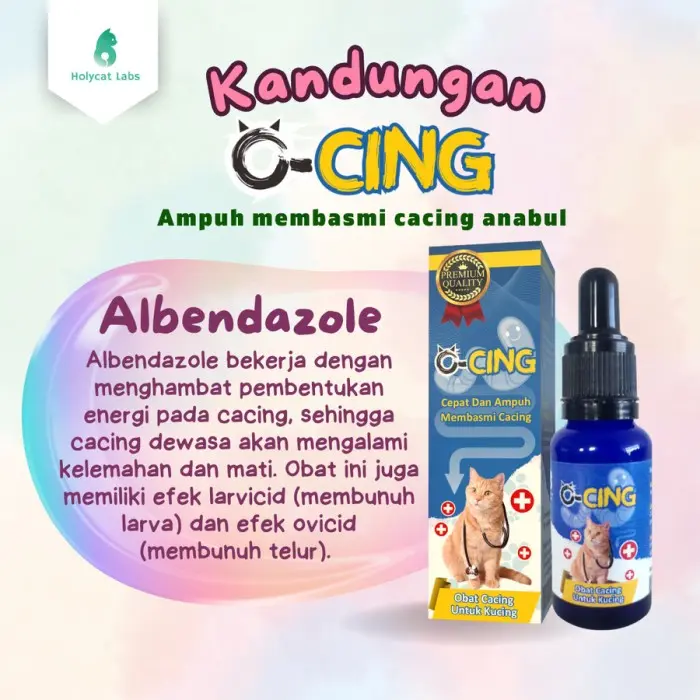 O-Cing 20mL -  Cacing Kucing Ampuh Membasmi Cacing 2