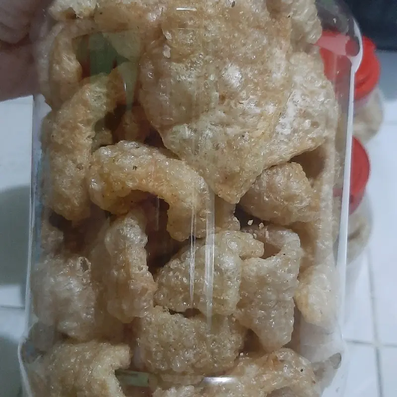 rambak babi cujiuca kerupuk kulit babi samcan non halal Cemilan Toples Snack 5