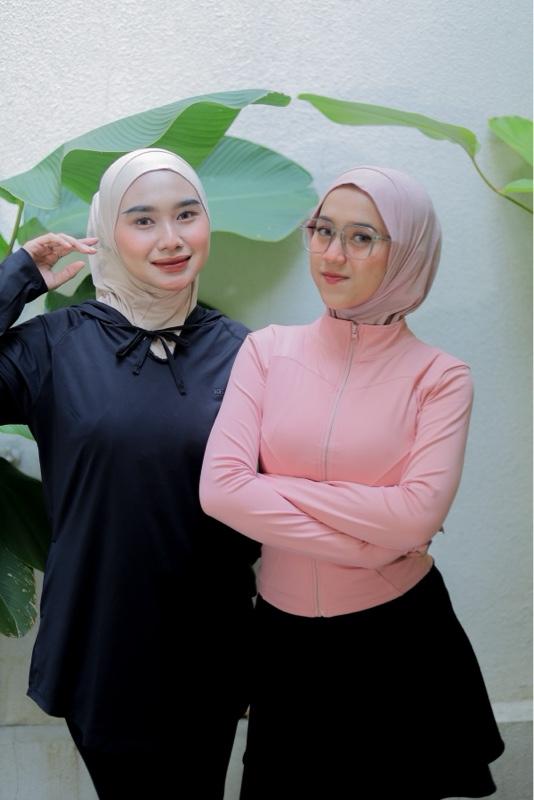 SYAFIRA BERGO - Raqeesha Hijab Bergo Instan Size M Kaos Rayon kerudung wanita