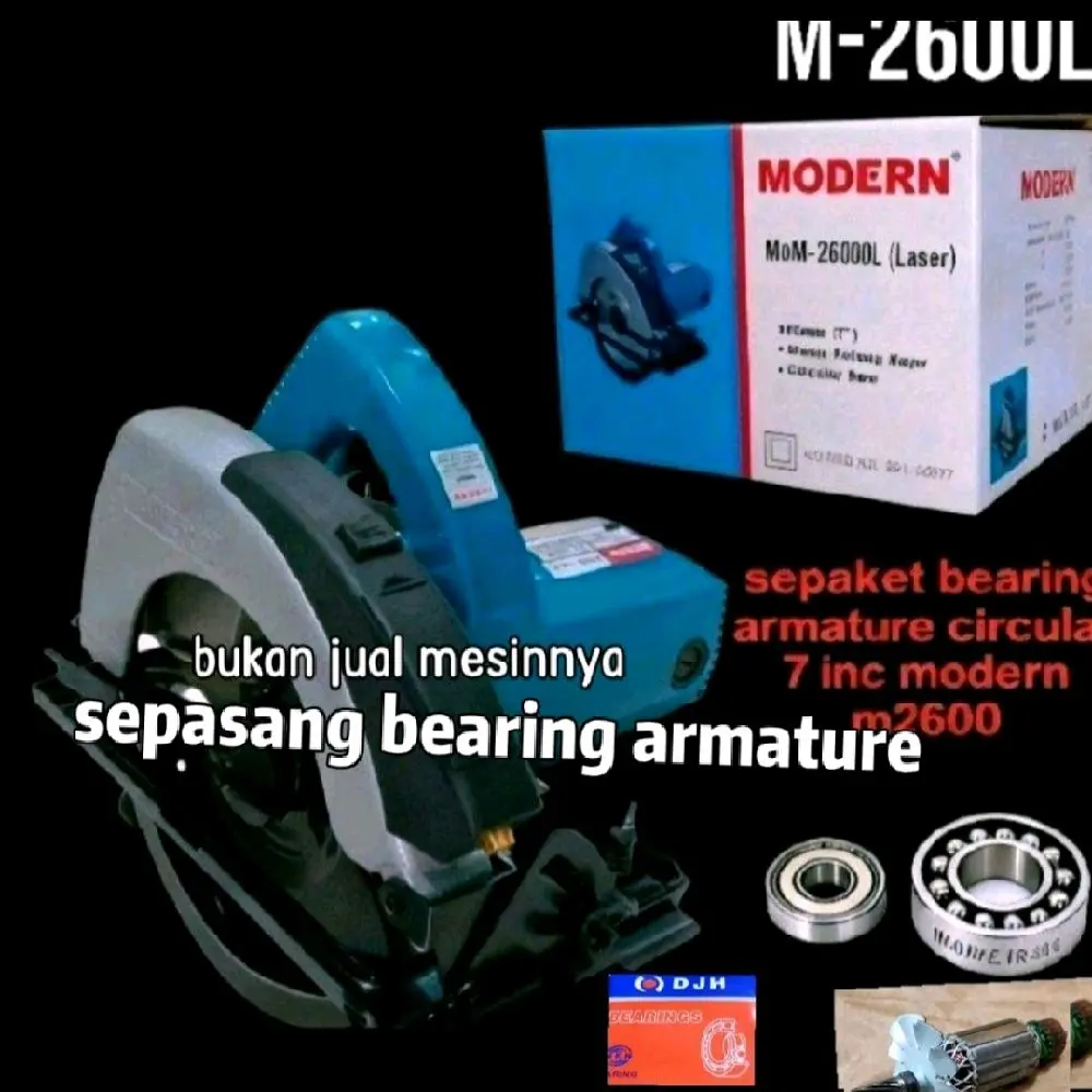 sepaket bearing armature mesin sirkel kayu modern m2600