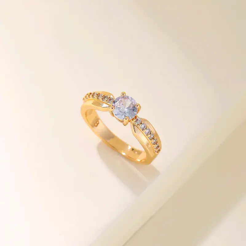 Cincin Permata Zircon Satu Garis Xuping Premium by Yunqi Jewellery - Model Rings 1