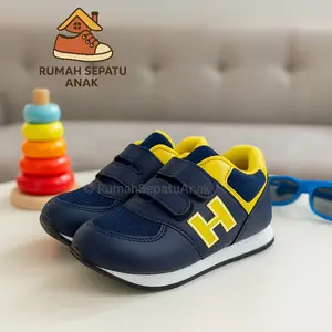 RSA Sepatu Sneakers Anak Model Tali Velcro Fashion Sporty