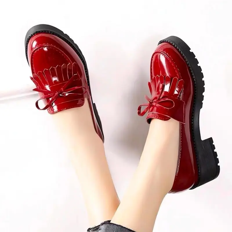 Sepatu Docmart Wanita Icis Terbaru Hak Datar Fashion Shoes Oxford Cewek Kasual Kerja Hitam Ootd Viral Kekinian 1989 Bisa Cod 0