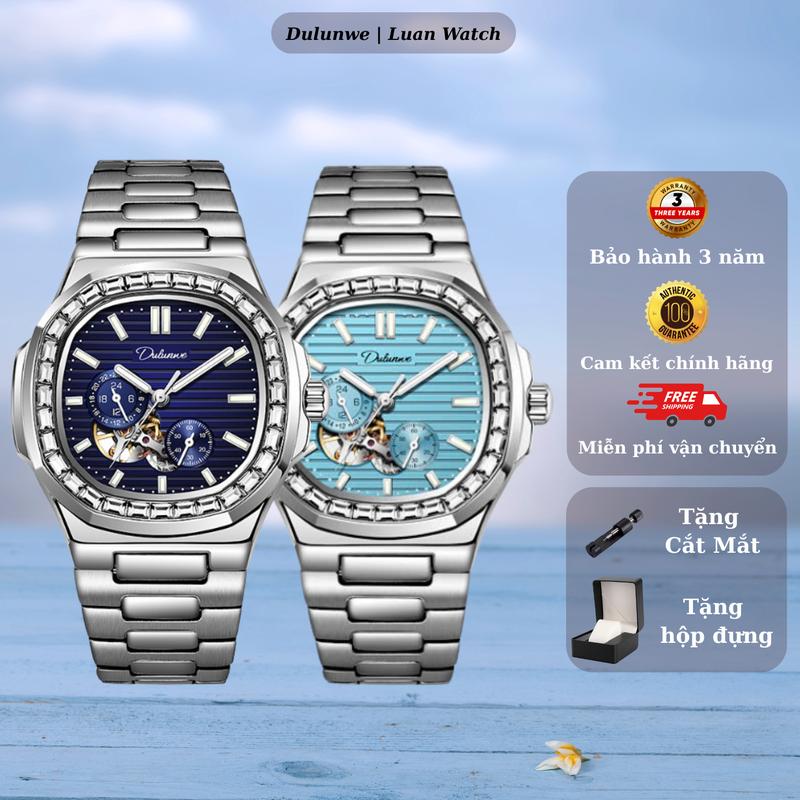 Bản Luxury CX-6043C Đồng hồ cơ nam Dulunwe PT Nautilus mẫu thiết kế mới 2025 mặt size 40mm chống nước 5ATM | Hàng Chính Hãng