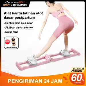 [COD] XMVP Mesin Kaki Indah /Mesin ski untuk tubuh yang kencang, papan latihan perut terpisah, roda latihan perut dengan sistem rebound otomatis, peralatan rumah, mesin ski dengan pegangan tangan, kebugaran, olahraga.