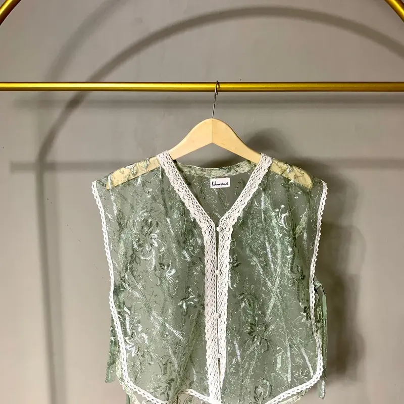 Falla vest brukat / vest outer brukat Kandangan / vest brukat renda 3