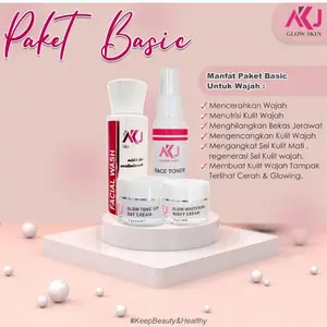 Paket Basic Akj Glowskin Free Gift + Pouch
