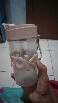 Product Review of [COD] TUMBLR HOHO/ MUG KACA TEBAL/ MUG AESTHETIC CUTE Water Bottles from r**a 0