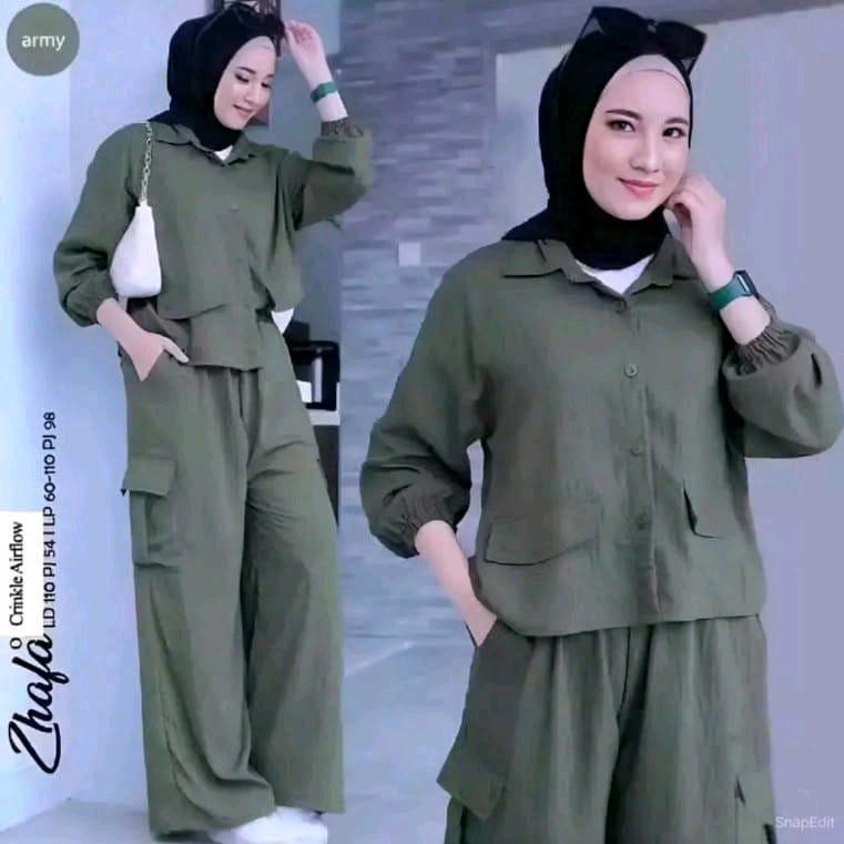 Product Introduction of SET WANITA CELANA CARGO SIAP KIRIM / SETELAN CARGO WANITA 23