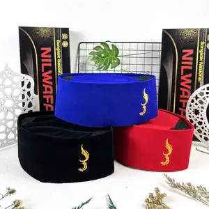 Peci Songkok Kopyah KUJANG Motif Bordir Kujang Siliwangi Anak Dan Dewasa Tinggi 9 cm  kopiah Muslim Hitam