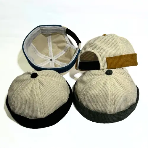 Topi Peci Miki Hat Anak Laki-laki Polos Bahan Corduroy - Model Muslim - Kopiah
