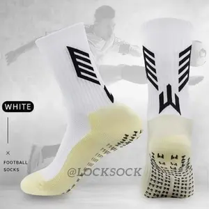 Kaos Kaki Futsal Anti-Slip FOX GRIP TYPE E BLACK & WHITE