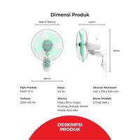 Gambar Maspion Kipas Angin Dinding Wallfan 12" MWF 31k GARANSI RESMI - MHS dari Maspion Home Store Kota Bandung 4 Tokopedia