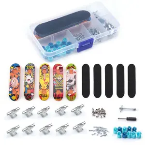 5pcs Finger Skateboard Set Diy Mainan Skateboard Mini Finger Skate Finger Skateboard Jari Mainan