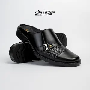 Sepatu Pria Lutton Slop Bustong Kulit Asli Formal Pernikahan WIGUNA - Shoes