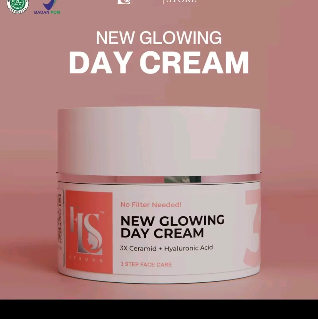 LS SKINCARE New Glowing " Day Cream " Sunblok (ELSTM) Facial Mencerahkan