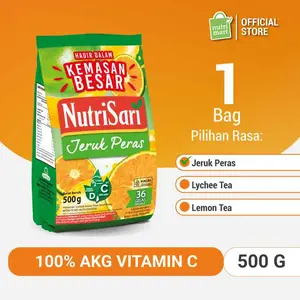 NutriSari Refill 500g (Jeruk Peras / Lemon Tea / Lychee Tea)