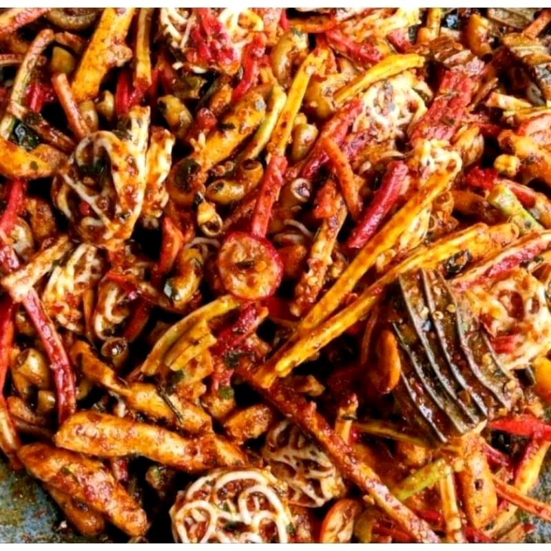 250gram - seblak campur/mix kering viral bumbu pedas daun jeruk Food Snacks Spices 0