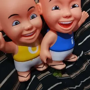 ( BISA COD ) PROMO 1 PCS Mainan Boneka Karet Encit Upin Ipin Ada Lampu Dan Bisa Bunyi / Mainan Anak Laki Laki / Mainan Anak Perempuan SNI Murah