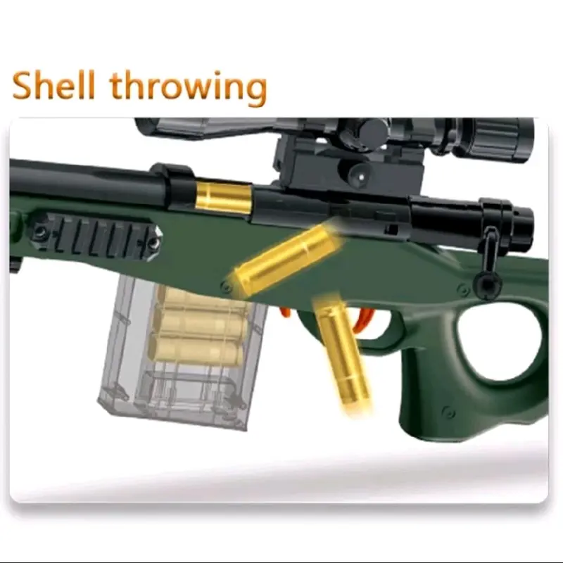 Tmtkids - Mainan Anak Pistol AWM Tembakan Peluru Lunak - Tembakan Pistol Nerf AWM Spons Mainan Anak- Tembakan pistol Nerf AWM kids Toys 2