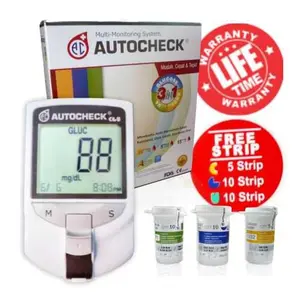 ALAT AUTOCHECK GCU 3 IN 1 TEST GULA KOLESTEROL DAN ASAM URAT