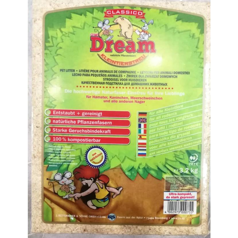 Classico Dream Wood Bedding 3.2kg 60Litre for Hamster Rabbit Guinea Pig Chinchilla Kayu Arnab