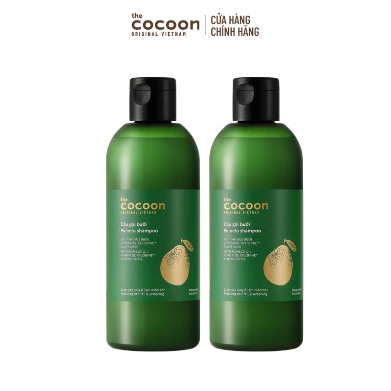 COMBO 2 Dầu gội bưởi Cocoon giúp giảm gãy rụng và làm mềm tóc 310ml
