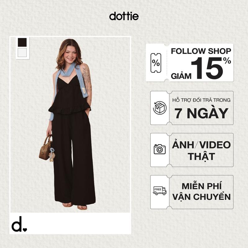  DOTTIE - Quần ống suông lưng thun - Q0411 