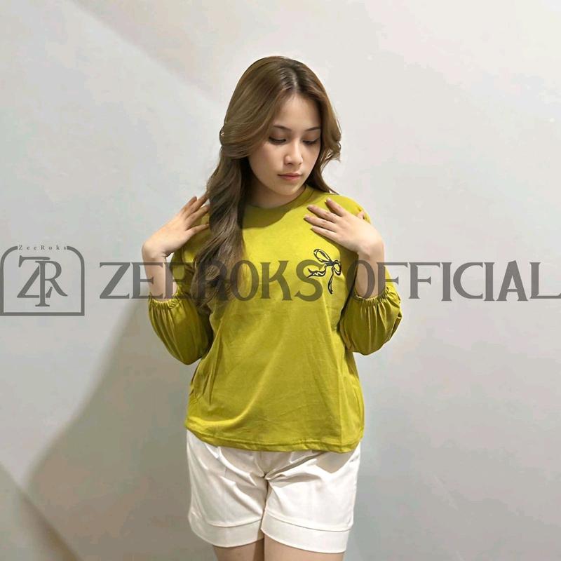 baju wanita sablon pita bahan cotton combad 1