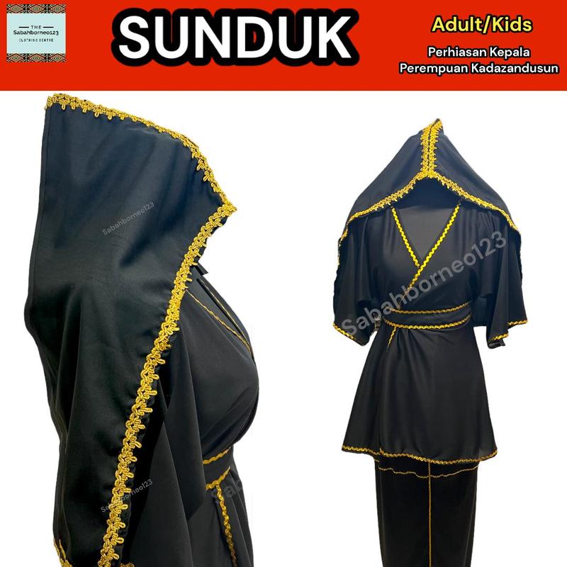 SUNDUK TOPI PEREMPUAN sigar perempuan kadazan dusun