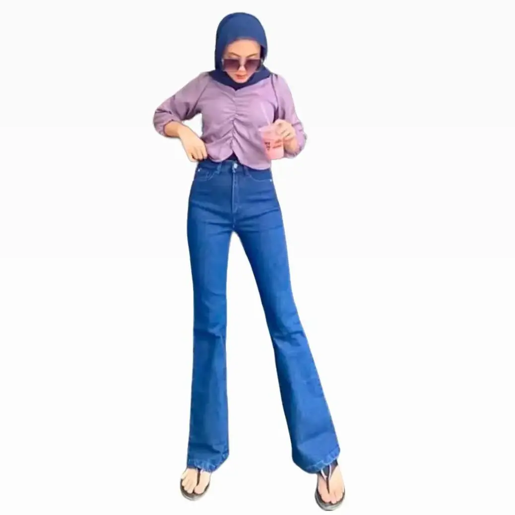 Cutbray jeans higwaist model korean Style Wanita Denim Panjang Cewek Celana Melar cutbray  jeans  wanita Highwaist Cutbray Jeans jeans cut bray celana  jeans  cutbray  wanita  2025